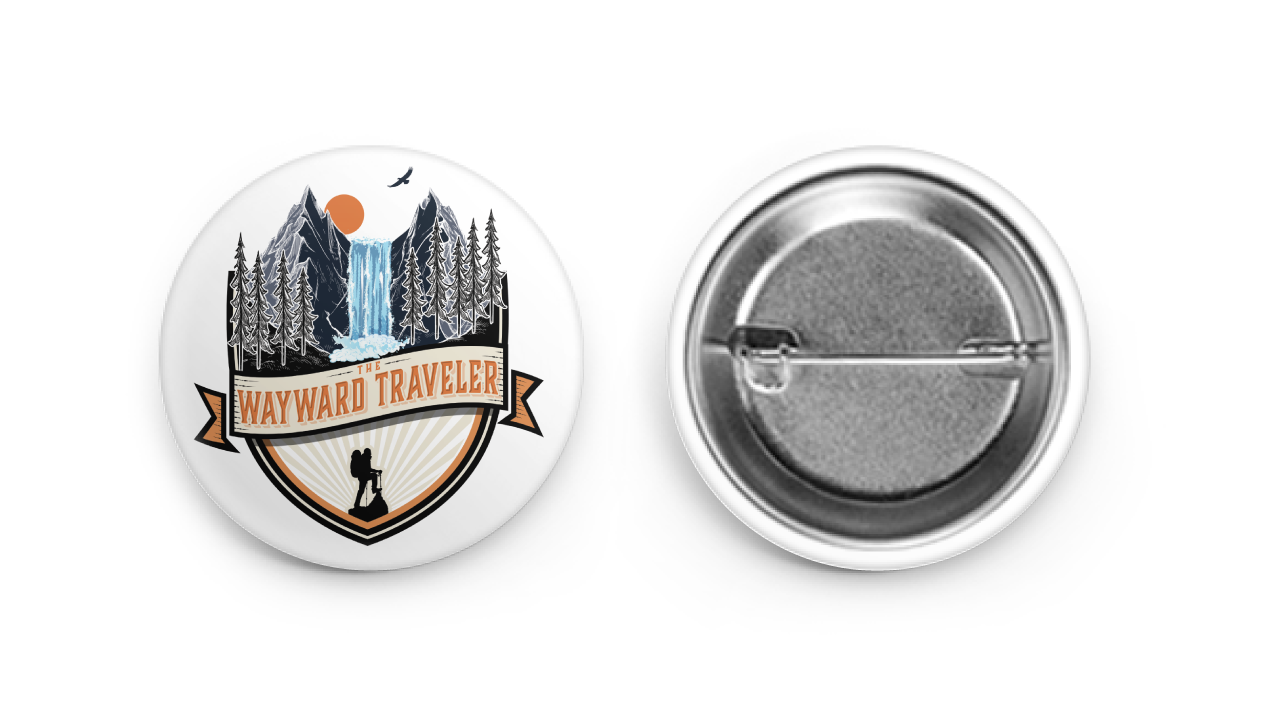 The Wayward Traveler 1.5" Round Pin