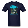 AMICALOLA FALLS WPA STYLE Unisex Classic T-Shirt - navy