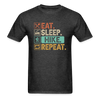 Eat Sleep Hike Repeat Unisex Classic T-Shirt - heather black