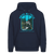 Amicalola Falls WPA Style Men's Hoodie - navy