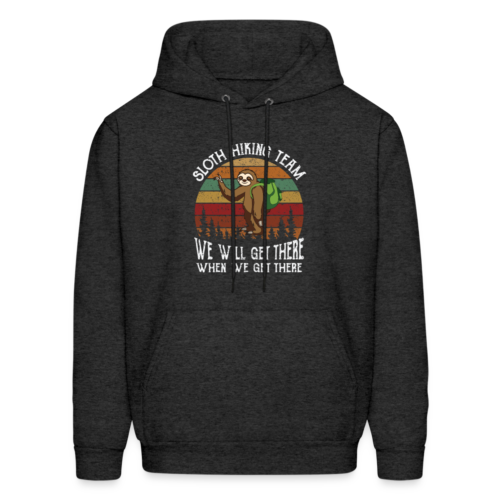 Sloth Hiking Team Men&#39;s Hoodie - charcoal grey