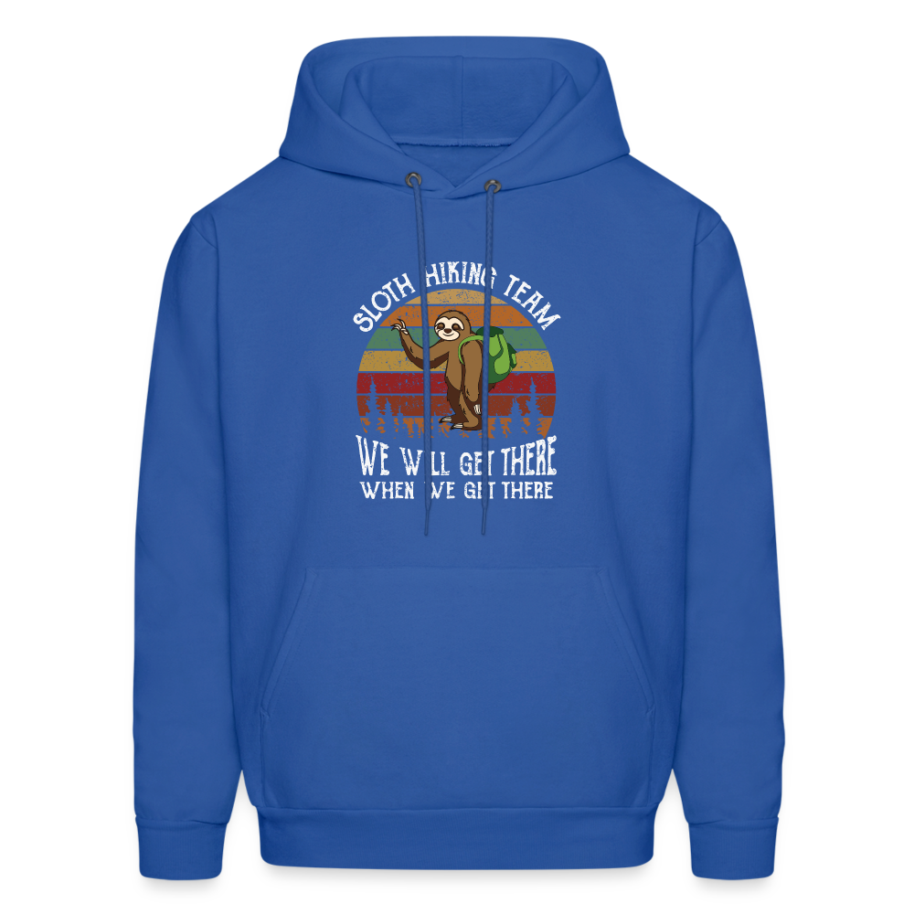 Sloth Hiking Team Men's Hoodie - royal blue