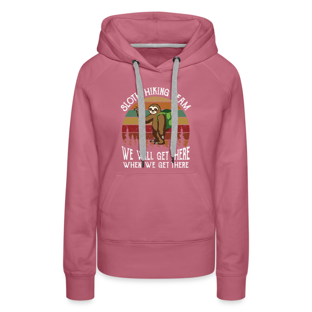 SLOTH HIKING TEAM Women’s Hoodie - mauve