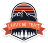 Leave No Trace 3” die cut sticker
