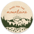 Made for the mountains 2" round sticker