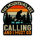The Mountains Are Calling And I Must Go- 4"X4" DIE CUT MAGNET