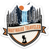 The Wayward Traveler Die Cut Magnet 4"x4"