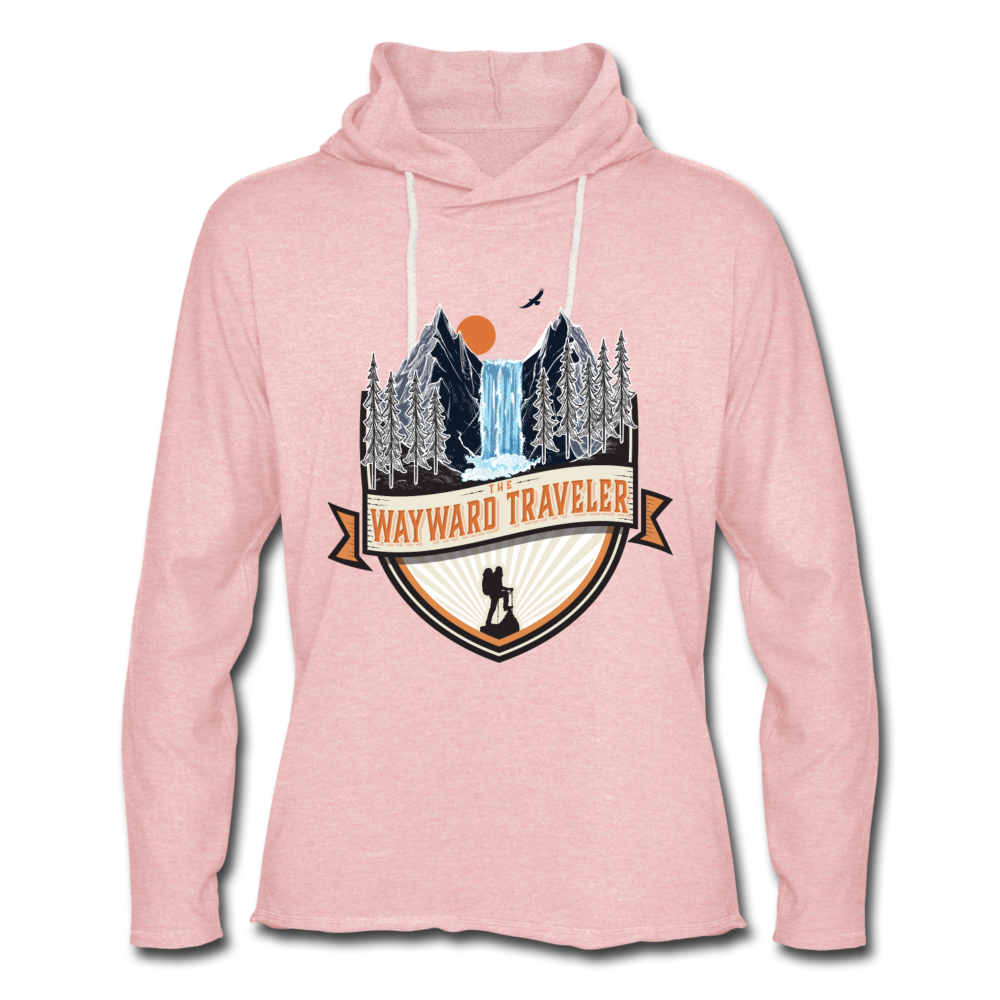 The Official Wayward Traveler Unisex Lightweight Hoodie - cream heather pink