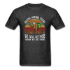 Sloth Hiking Team Unisex T-Shirt - heather black