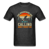 The Mountains are Calling and I must Go Unisex Classic T-Shirt - heather black