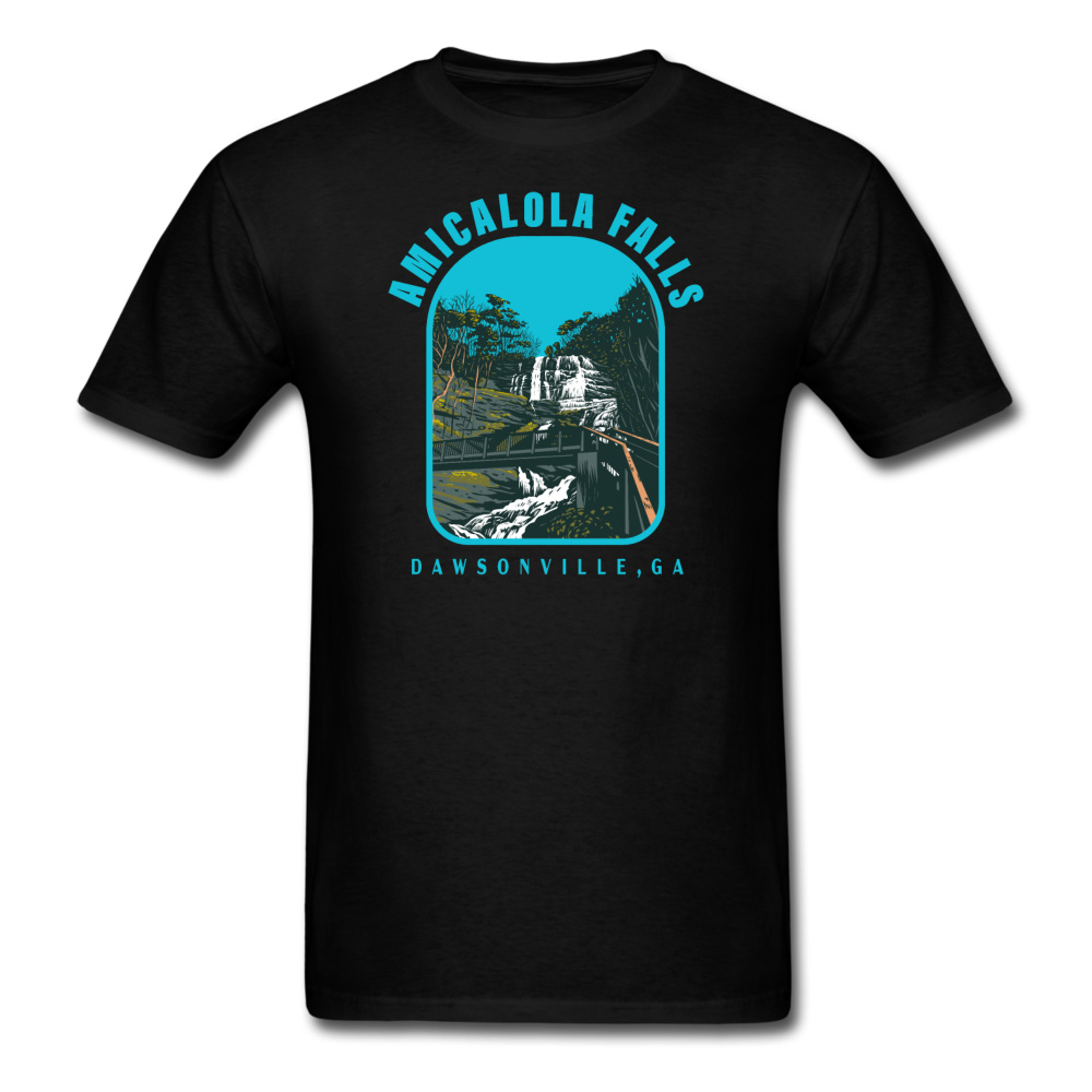 AMICALOLA FALLS WPA STYLE Unisex Classic T-Shirt - black