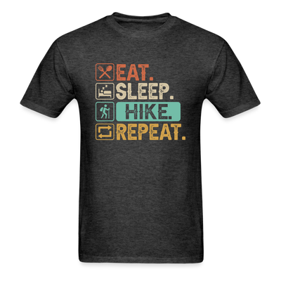Eat Sleep Hike Repeat Unisex Classic T-Shirt - heather black